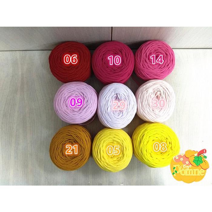 Tshirt Yarn - Benang Tyarn T-shirt yarn - Benang Rajut Kaos - Cotton C