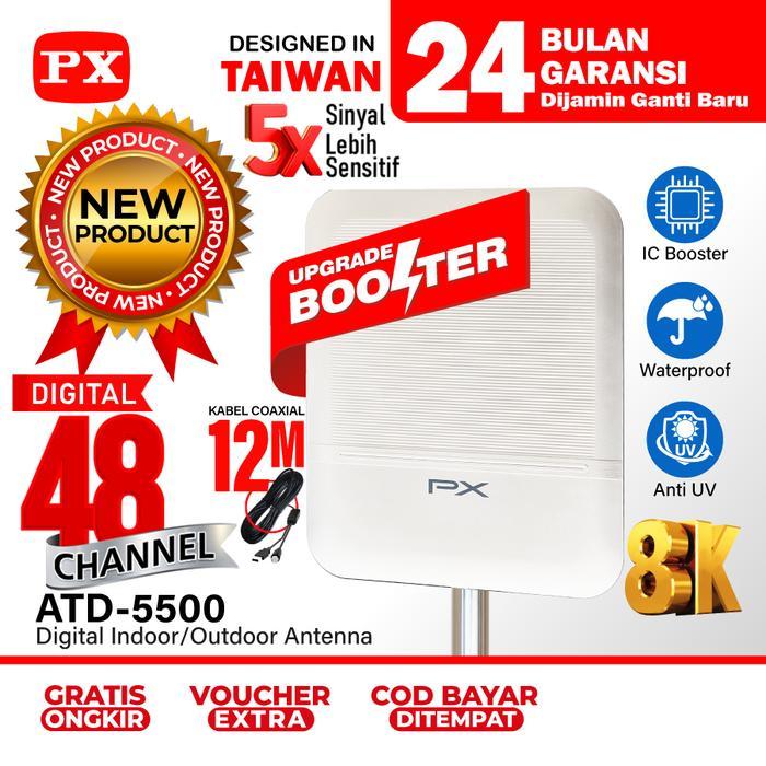 Antena TV Digital Indoor Outdoor Booster Antena TV Digital STB TV Digital Tabung Antena Digital