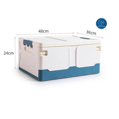 STARMAS Kotak Lipat Kontainer Plastik Starmas Container Storage Box Besar Mainan Pakaian - Biru