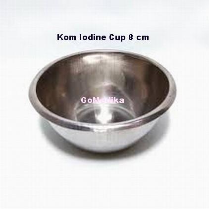 Ada Stok Kom Iodine Cup 8cm Stainless / Com Iodine