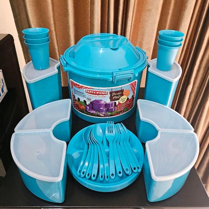 READY SIAP KIRIM 32 in 1 picnic set rantang piknik tupperware set rantang pinkik set sunnyware