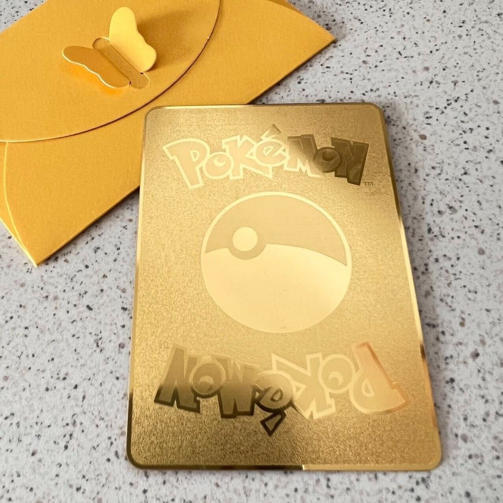 2026 New Pokemon Metal Card English Anime Series - Charizard Arceus Mewtwo Blastoise Vmax GX V