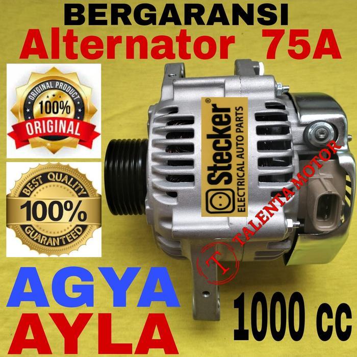 Alternator Mobil Agya Ayla 1.0 12V 75A Dinamo Amper Baru