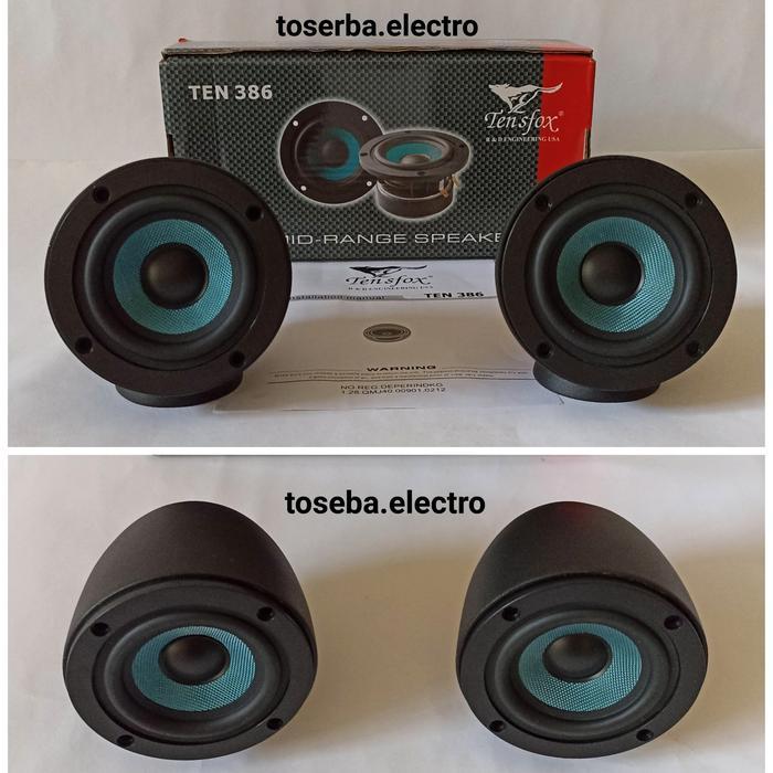 Speaker Midrange 3In Tensfox Plus Housing Dudukan Midrange 3 Inch Plus Baut Audio Mobil