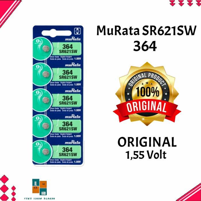 ORIGINAL BATERAI MURATA SR621SW / BATRAI 364 / 621 / MURATA SR 621 SW