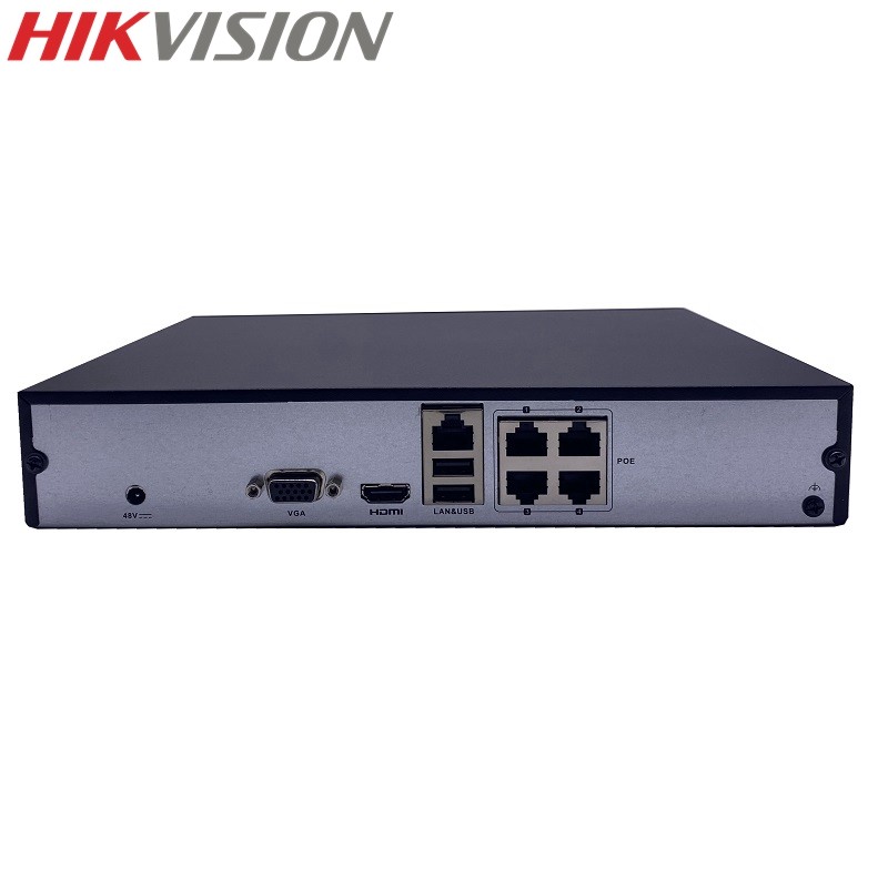 HIKVISION NVR DS-7104NI-Q1/4P/M Embedded 1U For 4 Ch IP 4MP Cameras Support ONVIF Hik-Connect