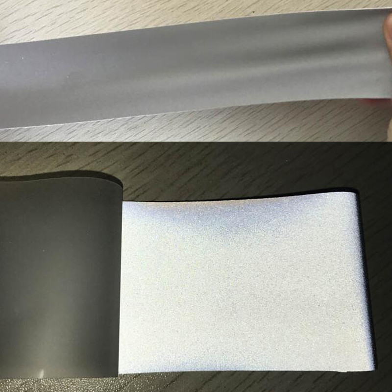 Roadstar Reflective Stretchable Fabric Single Side with Silver Warning Tape Sewing on Clothes