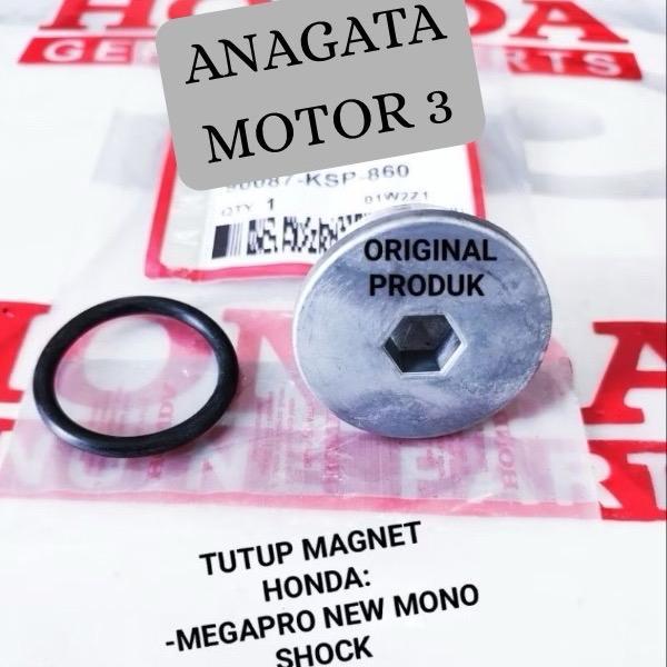 TUTUP MAGNET+SEAL ORING HONDA MEGAPRO NEW MONO SHOCK 90087-KSP-860 32MM ORIGINAL PRODUK