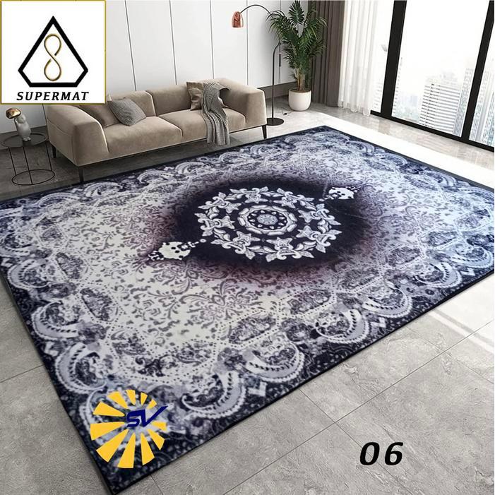 Karpet Permadani Import Supermat Cashmere Sutra Ukuran 160 x 210 Cm - Velvet