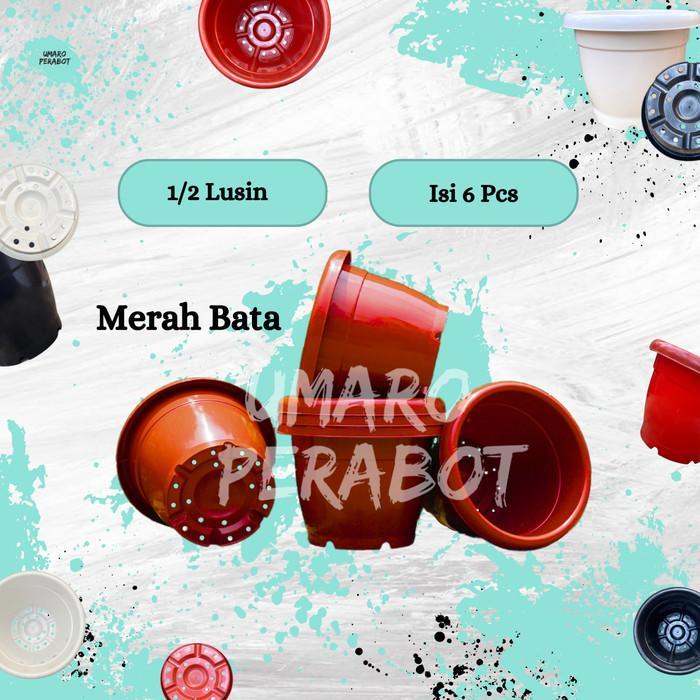 GROSIR 1/2 Lusin Pot Gentong Ukuran 35 / Pot Besar / Pot Jumbo / Pot Vinca / Pot Tanaman / Pot Bunga