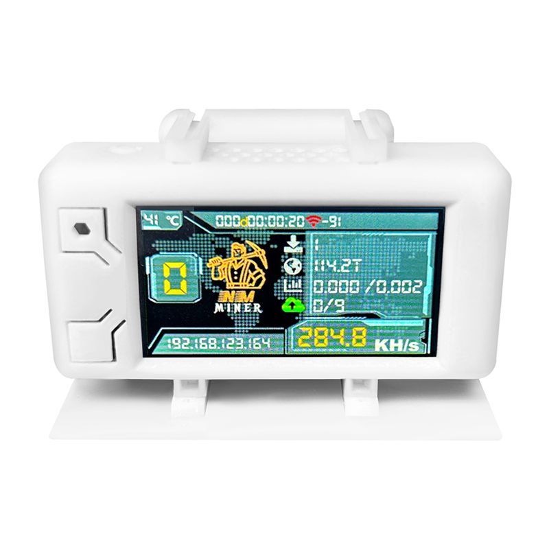 Baru B-Best-Selling-Upgrade Nerdminer 285KH/S BTC Solo Lottery Miner With Case Bitcoin Crypto Miner 