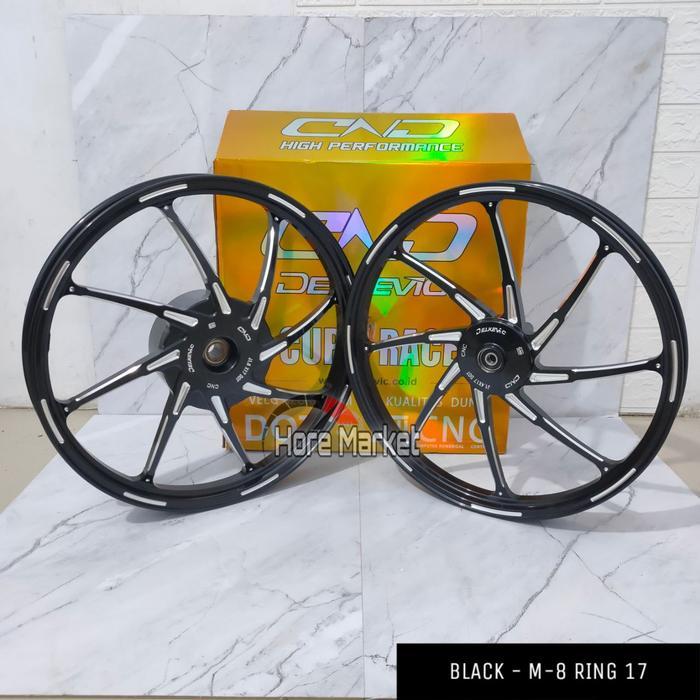 VELG M8 RING 17 DELKEVIC AEROX 155 OLD / NEW  / VARIO 125 150 / MIO SPORTY 5TL SOUL SMILE / BEAT / S