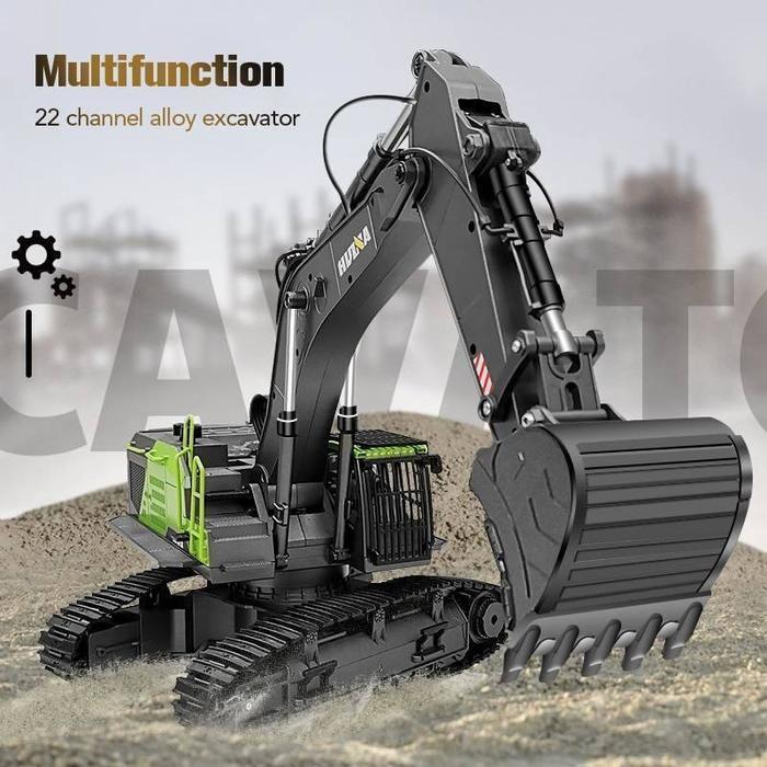 Huina RC Excavator 1593 1/14 22CH Alat Berat Heavy Tool
