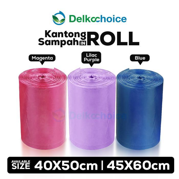 NEWSS PLASTIK GULUNG WARNA PLASTIK SAMPAH TRASH BAG ROLL DELKOCHOICE