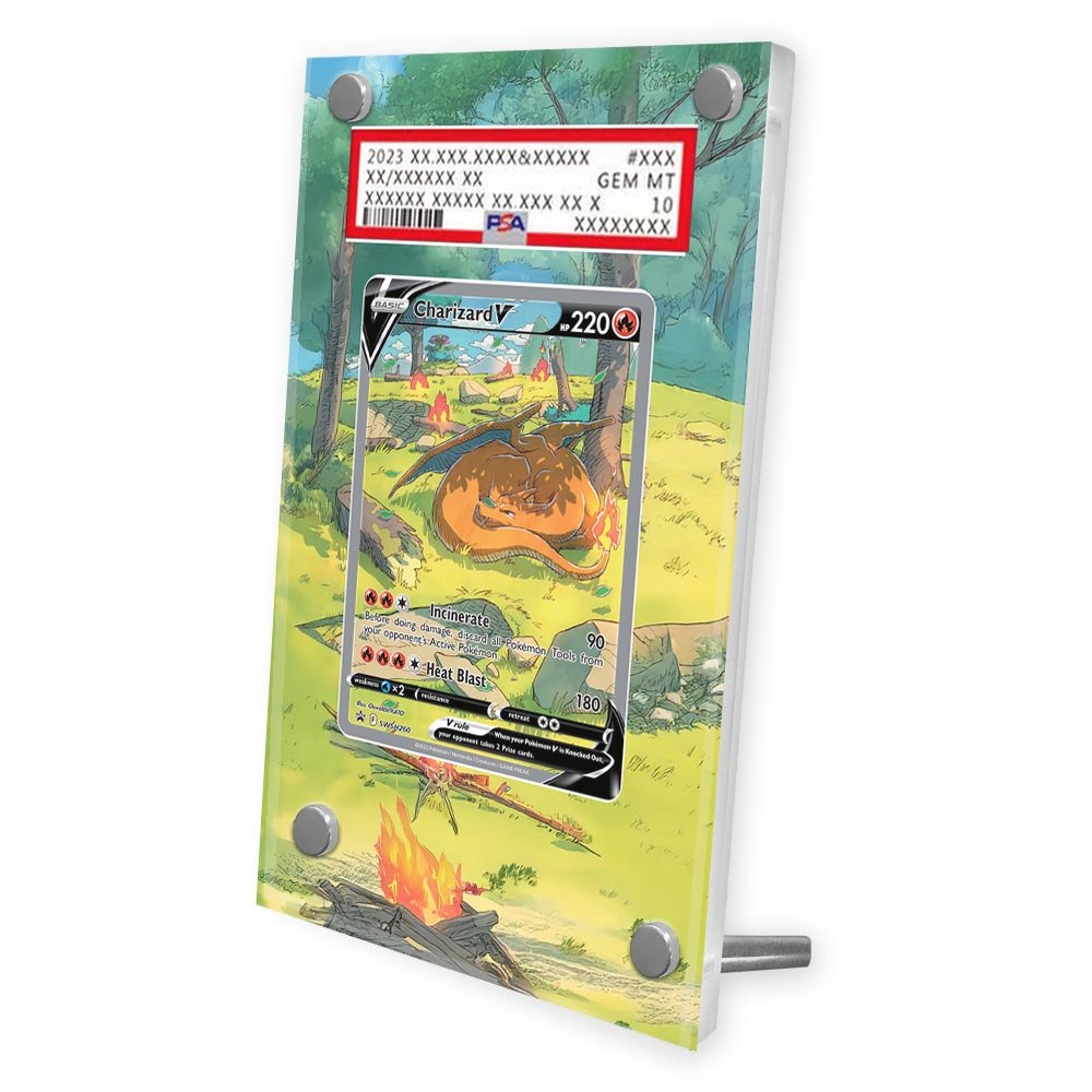 Pokemon Ptcg S12A SAR V Charizard Card Extended Art Display Case Anime Collection Card Extended