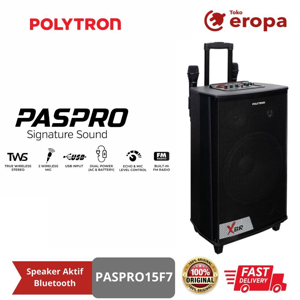 Speaker Aktif Bluetooth Polytron PASPRO15F7