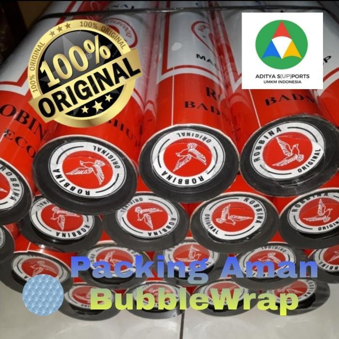 Kok Robina Putih GRADE 1 Bulu Bulat Kualitas Bagus Shuttlecock Badminton Bal Bulutangkis Raket