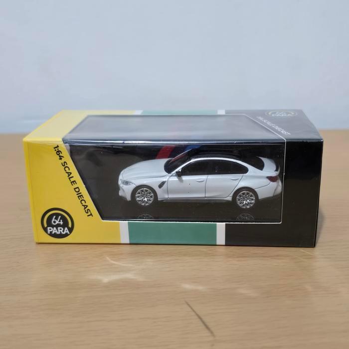 64PARA Paragon Para64 BMW M3 G80 White RHD Diecast Hobby Koleksi Mobil Mainan Mini Scale 1/64