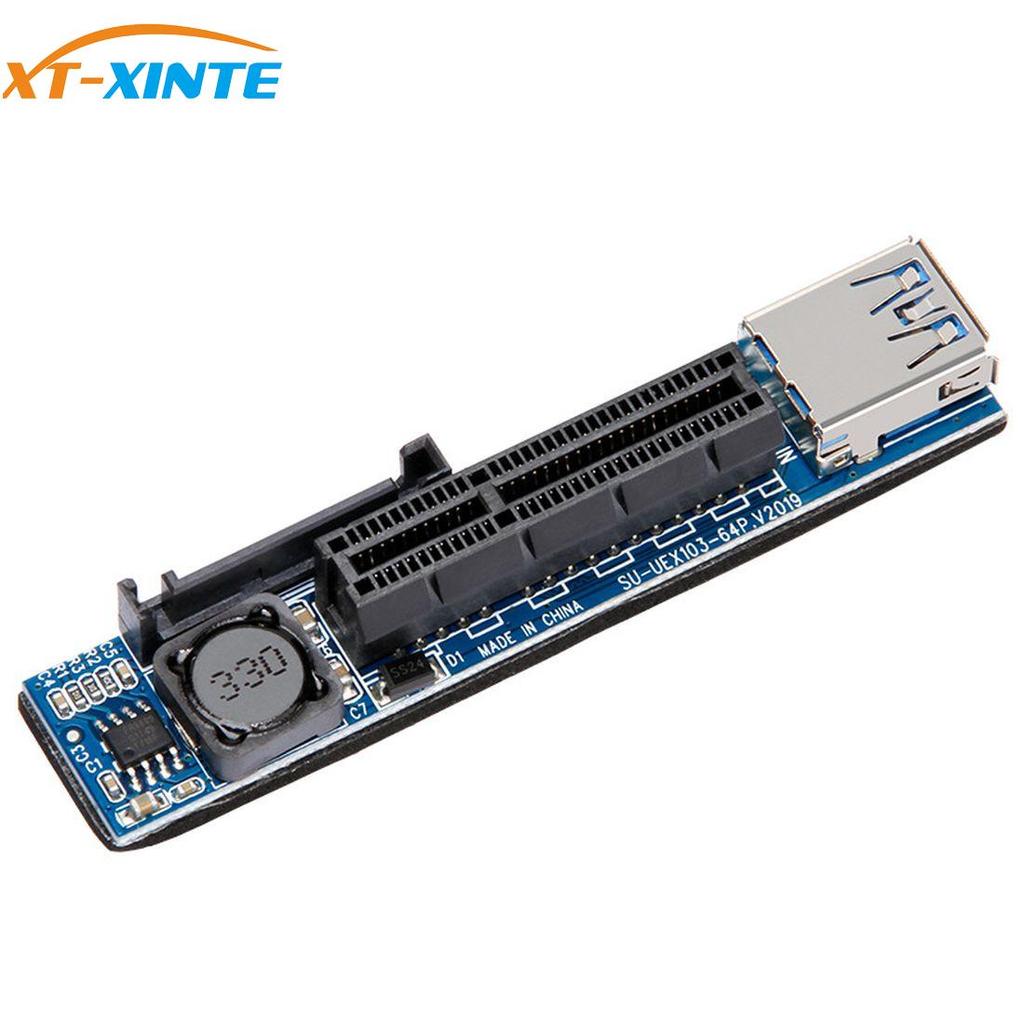 XT-XINTE PCI Express USB 3.0 Adapter Raiser Extender PCIE Riser Card USB 3.0 PCI-E SATA PCI E Riser