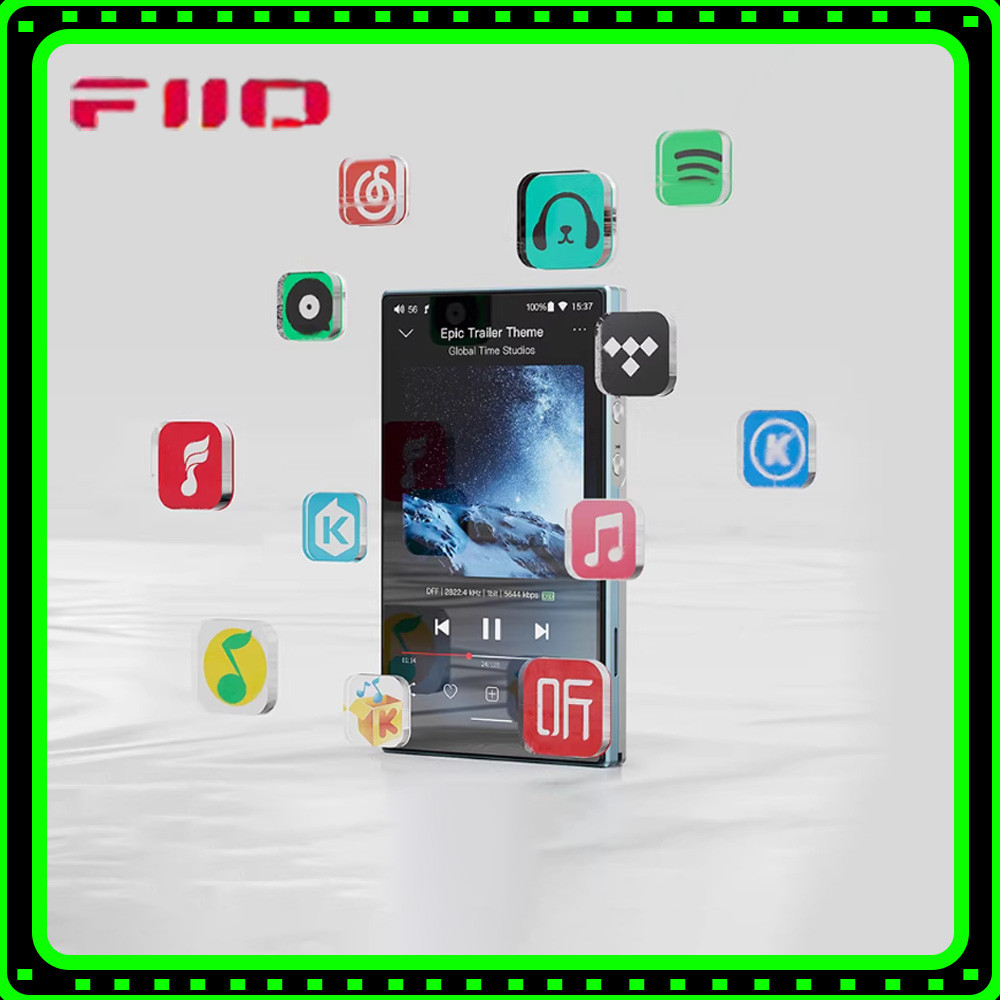 FiiO JM21 Music Player Bluetooth Portable HiFi Hi-Res Audio Mp4 Bluetooth WiFi USB DAC Walkman