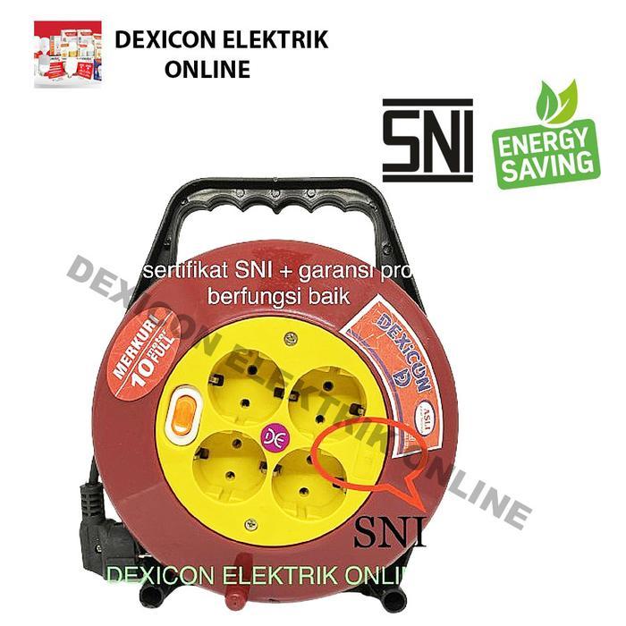 Kabel box roll merkuri 10 meter/kabel gulung/kabel roll/roll kabel SNI