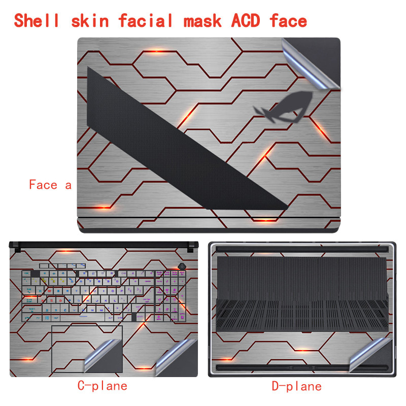 For ASUS ROG Strix SCAR 18 G835LW Notebook Skin Mask Strix G18/G16/G14 Shell facial mask G615/G815