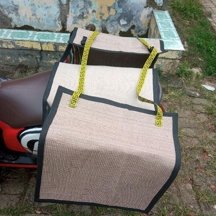 Premium Obrok Motor Kuat Keranjang Motor Tas Motor Tas Kurir Tas Obrok Bronjong Motor Tas Pos Tas