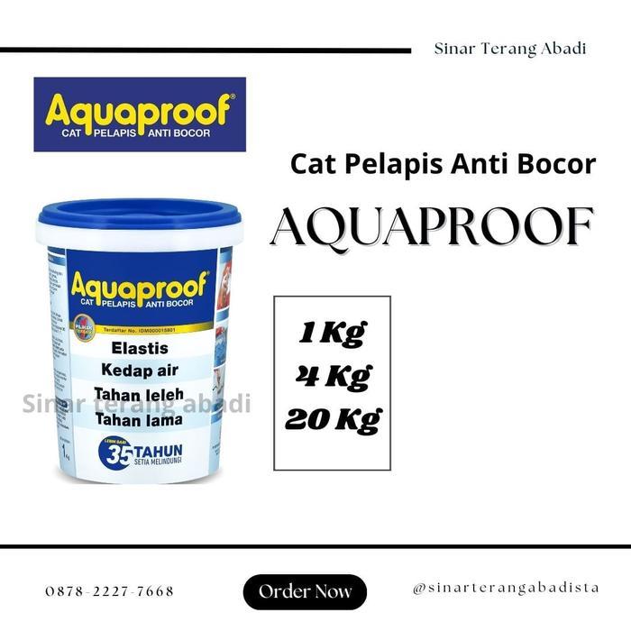 CAT WATERPROFING PELAPIS ANTI BOCOR AQUAPROOF 4 KG TRANSPARAN