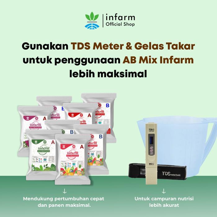 INFARM - Pupuk AB Mix Hidroponik Besar Umbi untuk 1000 Liter Pupuk Cair AB Mix Umbi Padat Premium