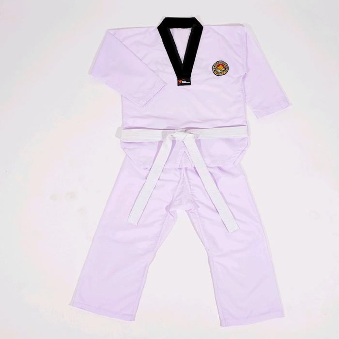 Premium Seragam Taekwondo Krah Hitam Free Sabuk / Taekwondo / Baju Taekwondo Sport Celana Original