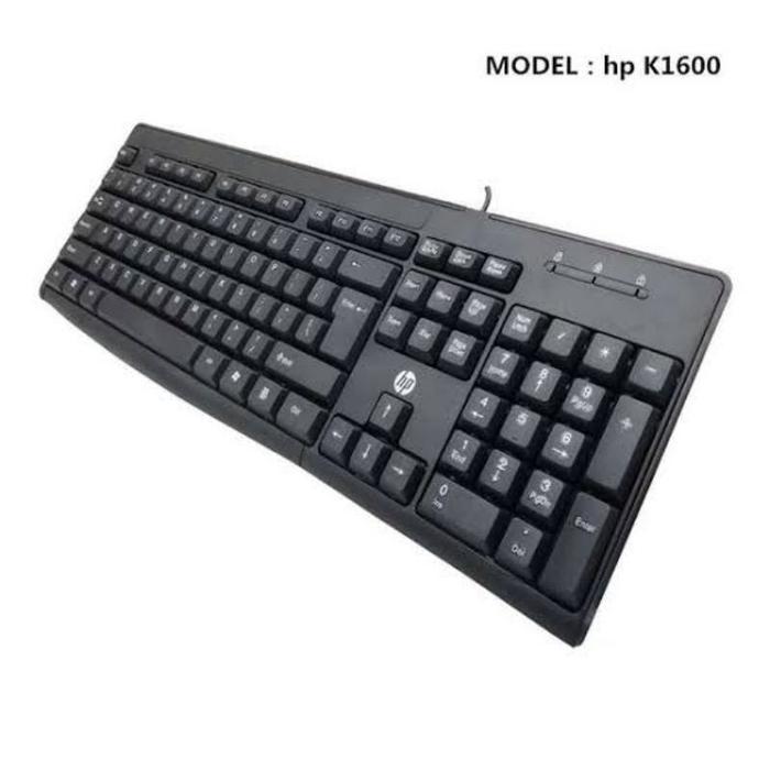 Keyboard Wired Hp K1600 Usb / Keyboard Kabel Usb Hp K-1600 Terlaris