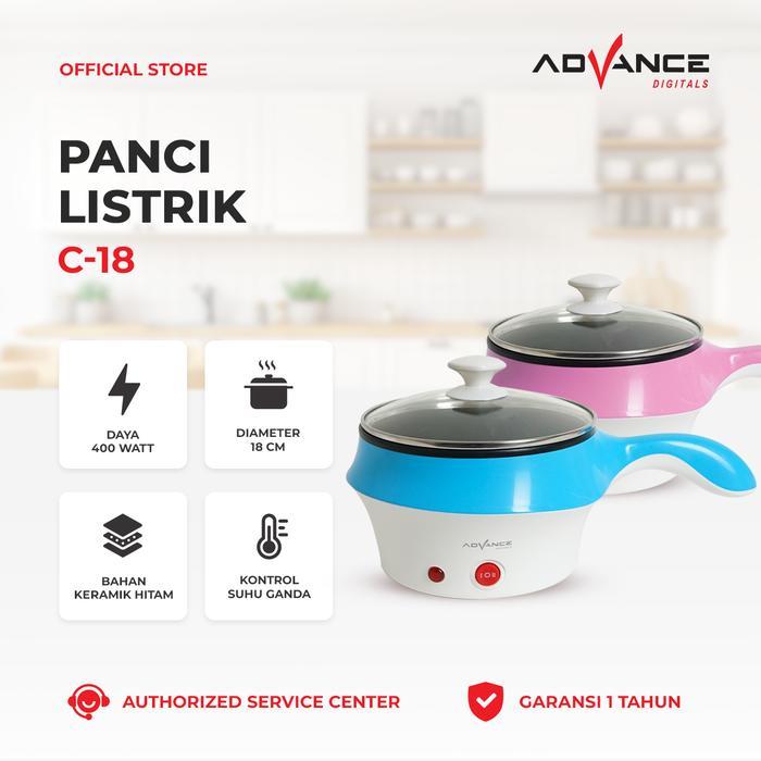 Panci Listrik C16 C18 Panci Listrik Multifungsi Panci Kukusan Steamer Jumbo Panci Eletrik Garansi