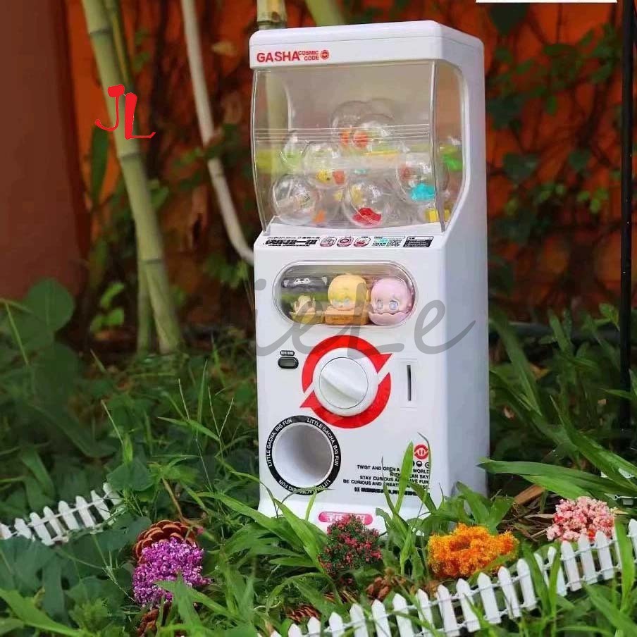 Mini Gachapon Machine Arcade Gum Capsule Toy Candy Machine Vending Sliding Door Gachapon Machine