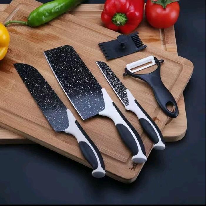 PISAU DAPUR J13 SET 5/PISAU KERAMIK SET KITCHENWARE STAINLESS