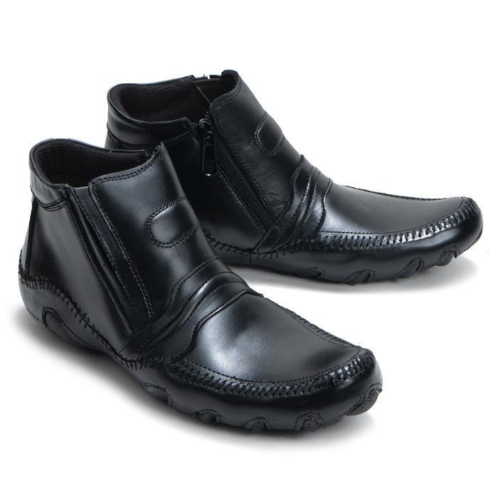 Sepatu Shoes Boots Pria Kulit Asli Sepatu Boot Pria Zipper Boots Casual Semi Formal Model Resleting