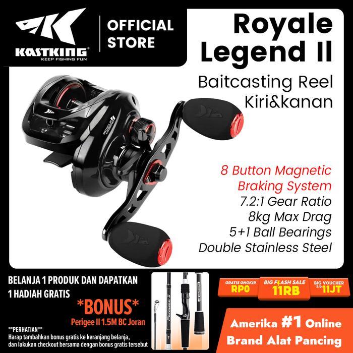 TERMURAH [OFFICIAL] KASTKING ROYALE LEGEND II REEL BC BAITCASTING REEL PANCING 7.2 1 GEAR RATIO 5 1