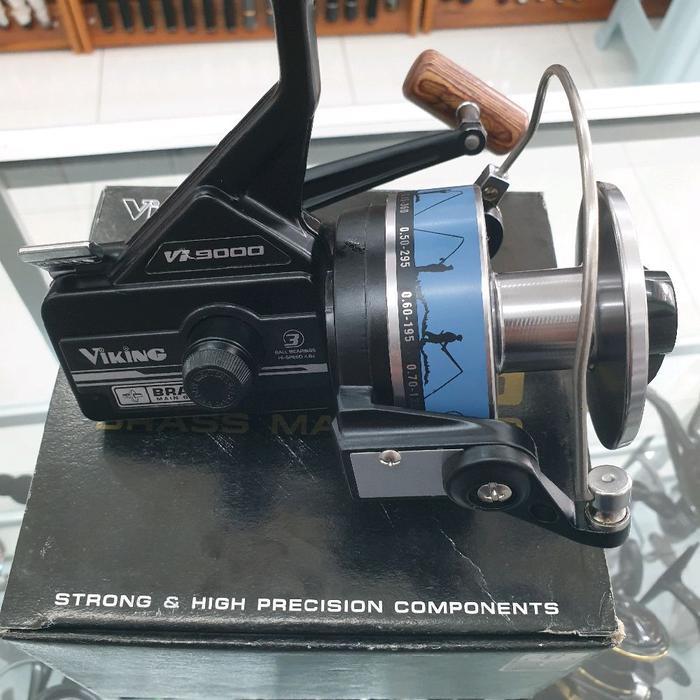 Reel Viking Brass Vi 9000 7000 5000 3000 Silver Series Rel Pancing Laut Power Handle Full Metal Anti