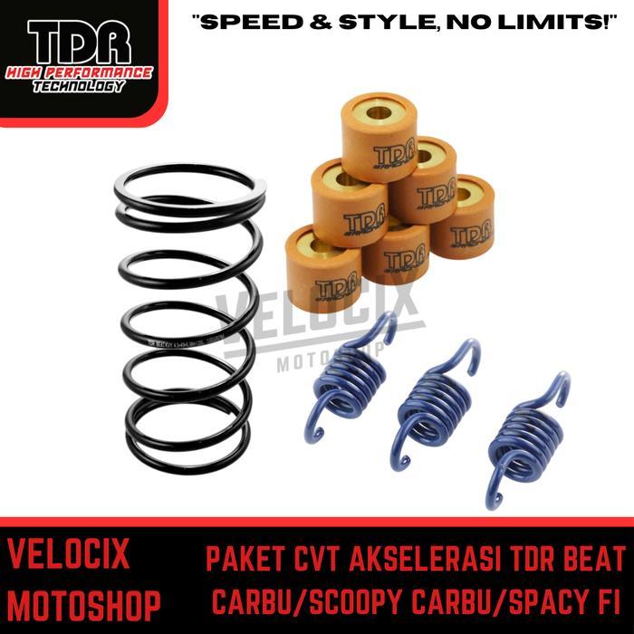 PAKET CVT AKSELERASI TDR BEAT CARBU/SCOOPY CARBU HEMAT
