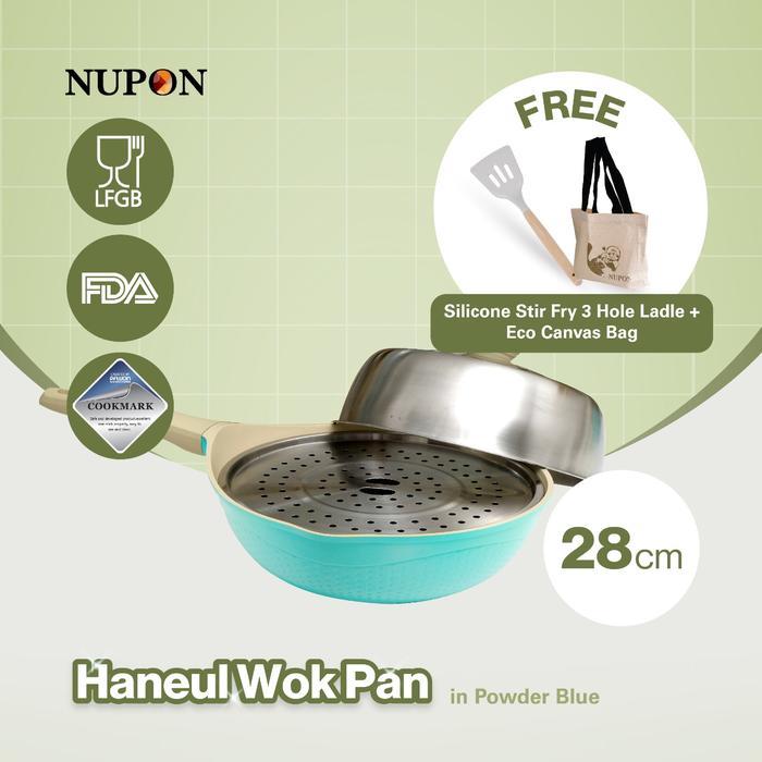 CUCI GUDANG NUPON - Panci Wajan Wok Pan 28 CM Anti Lengket - Haneul Series Alat Masak Perlengkapan