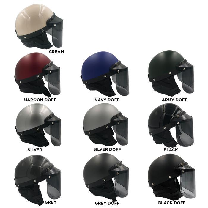 "New" Helm Chips Bogo Setengah Dewasa Solid