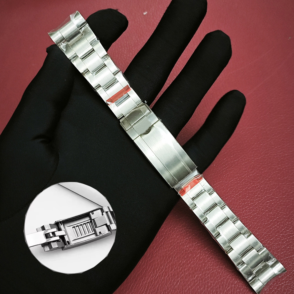 Solid stainless teel watchband For Rolex Daytona Oyster 21mm 20mm Perpetual Submariner for Seiko