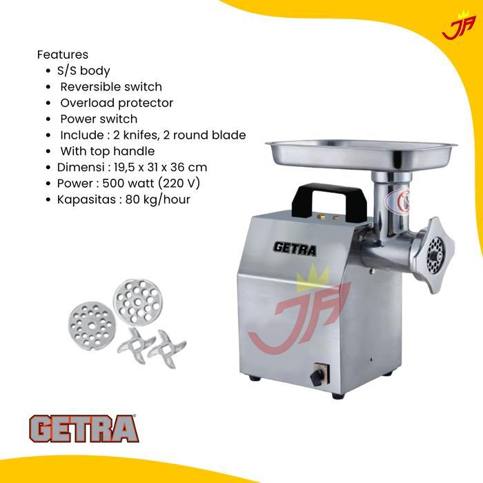 Promo Getra Meat Grinder Tj-8Yg Mesin Penggiling Daging Stainless Steel Multifungsi Untuk Bakso,