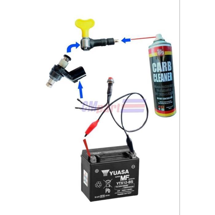Set Alat Pembersih Injektor Injector Injeksi Cleaner Tester Untuk Motor dan Mobil