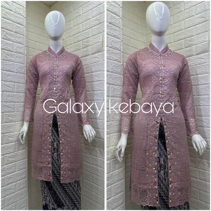 KEBAYA DANIA /KEBAYA SHANGHAI PAYET FULL FURING /KEBAYA PAYET Baju Brokat Tunik Panjang