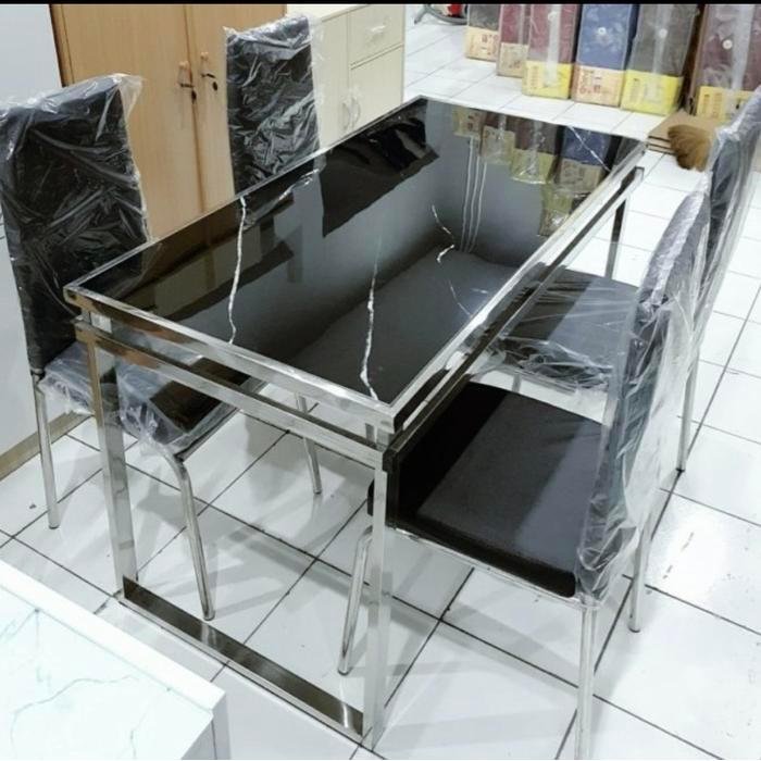 Meja makan marmer 120x70