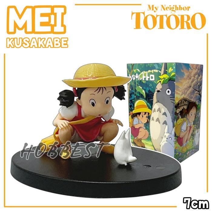 Action Figure MY NEIGHBOR TOTORO : MEI KUSAKABE Miniatur Pajangan Mobil Topper Kue Mainan Toy Anime