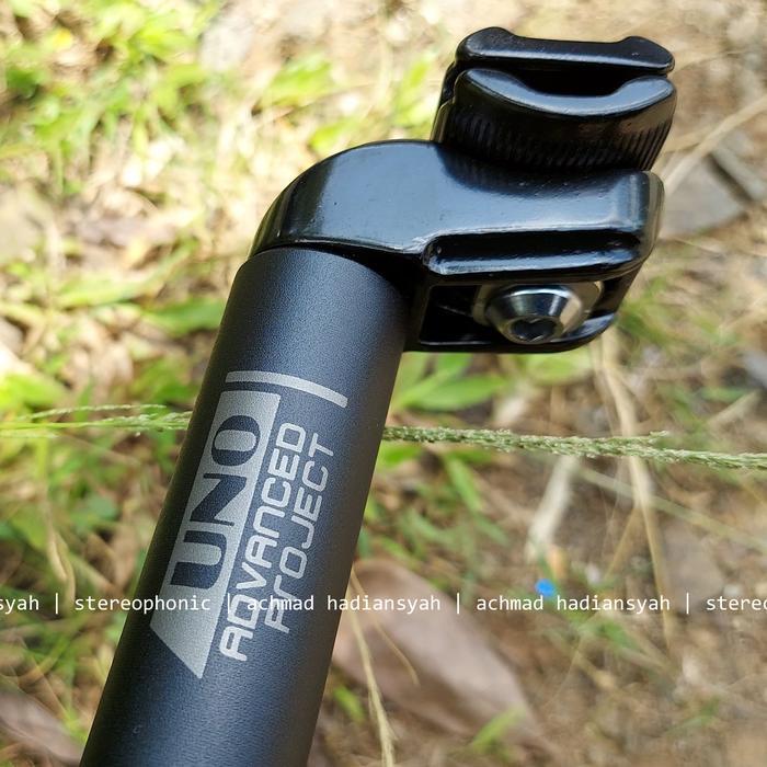 Seatpost Uno 27.2Mm Panjang 400Mm - Seatpost 27.2 Seatpost 27,2 Hitam