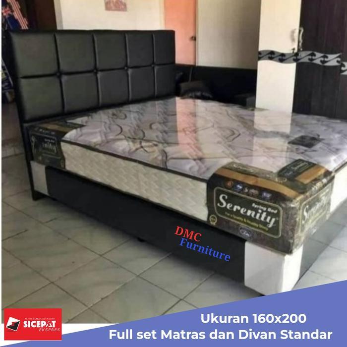 Kasur Springbed Serenity Elite 160x200 Full set Divan - 160x200