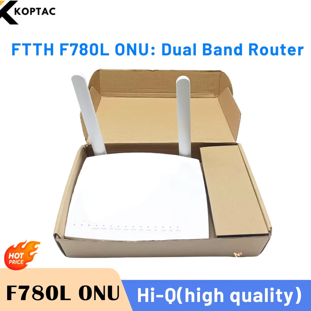 NEW FTTH F780L ONU Dual Band Router 1GE 1Port XPON ONT 2.4G 5G WIFI OMCI Remote Control Support IPV6