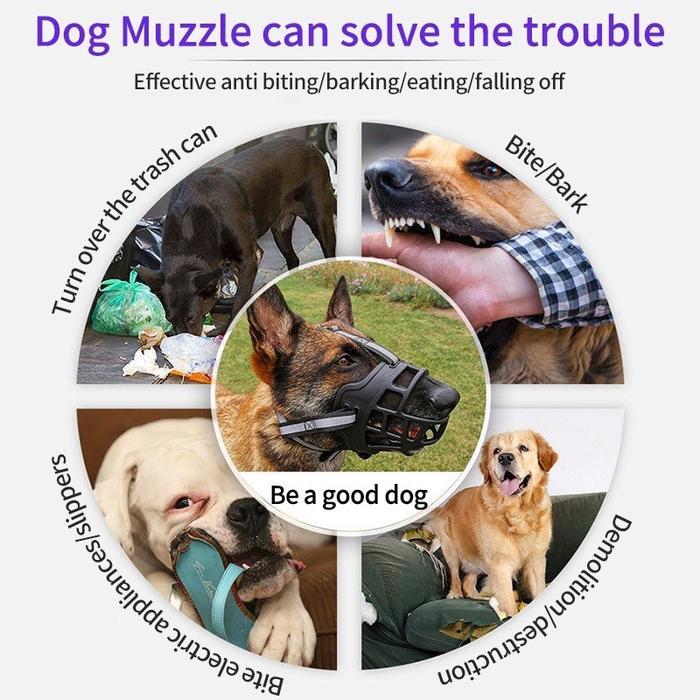 AIMAYAPET - MONCONG ANJING MUZZLE PENUTUP MULUT ANJING/PENUTUP MULUT ANJING DOG MUZZLE MOUTH COVER